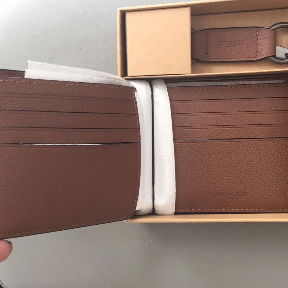 NWT Coach Wallet and card case with key fob